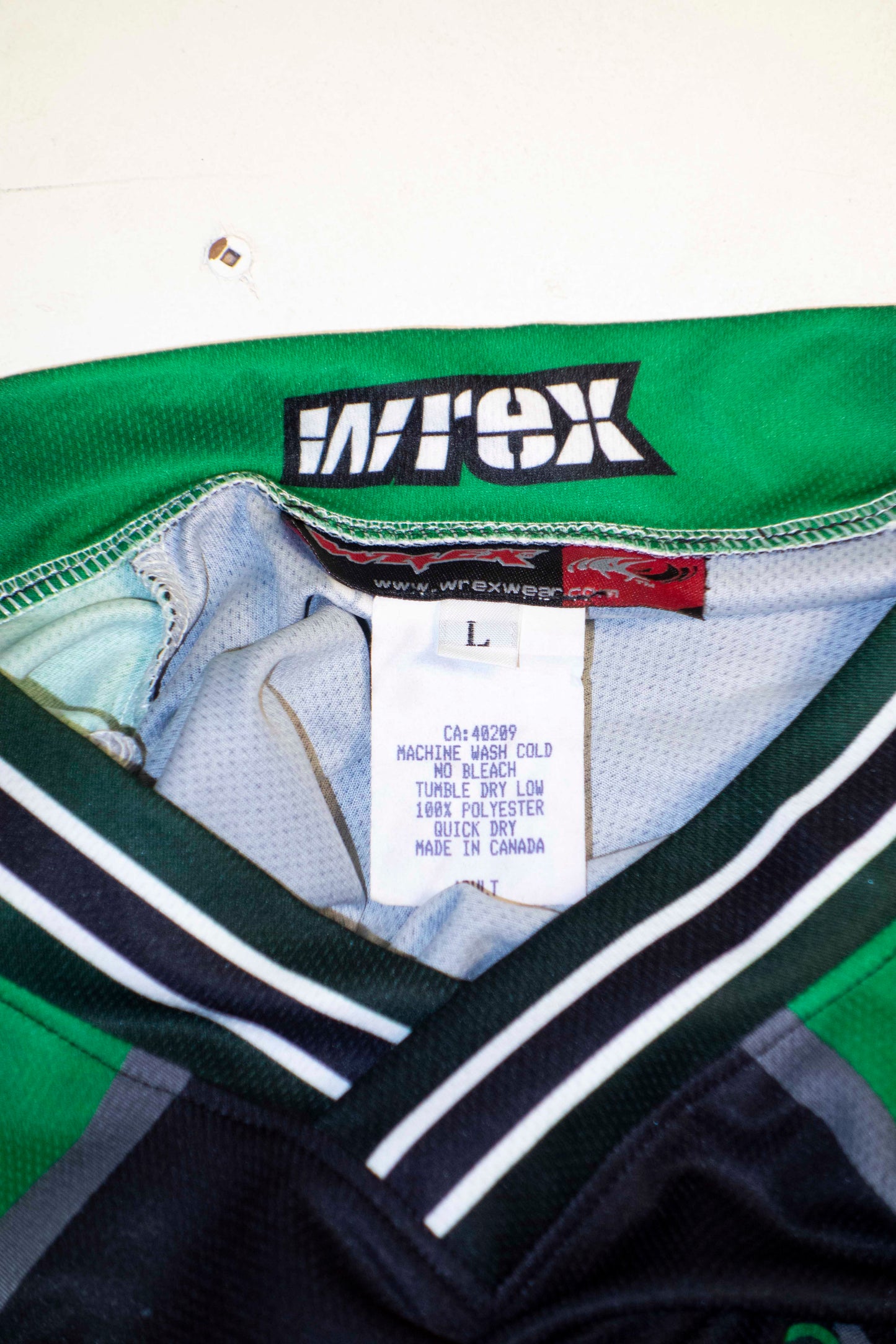 Wrex-Wear Made in Canada MX/Downhill Jersey (Green/Black)