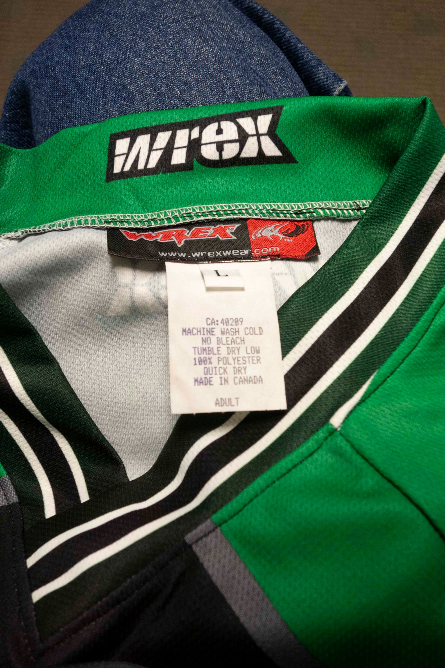 Wrex MX/Downhill Made in Canada Jersey (Green/Black 2)