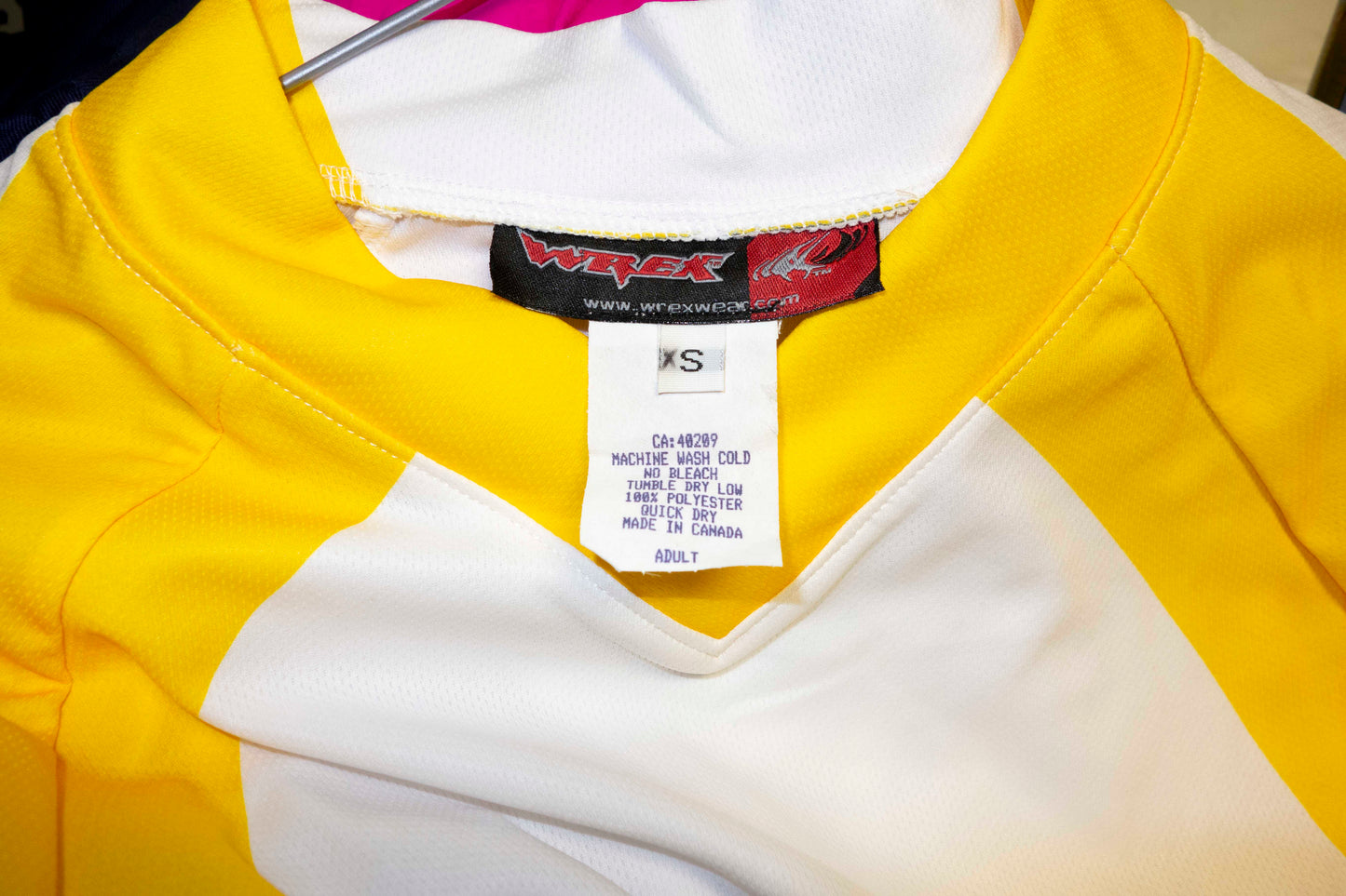 Wrex-Wear Made in Canada MX/Downhill Jersey (Yellow/XS)