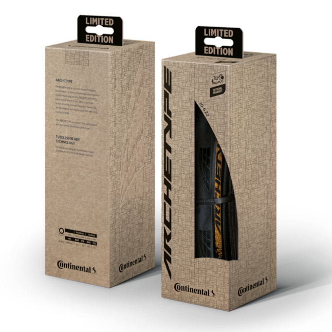 Continental Archetype Tire - 700 x 30, Tubeless, Folding, Black/Tour de France Limited Edition