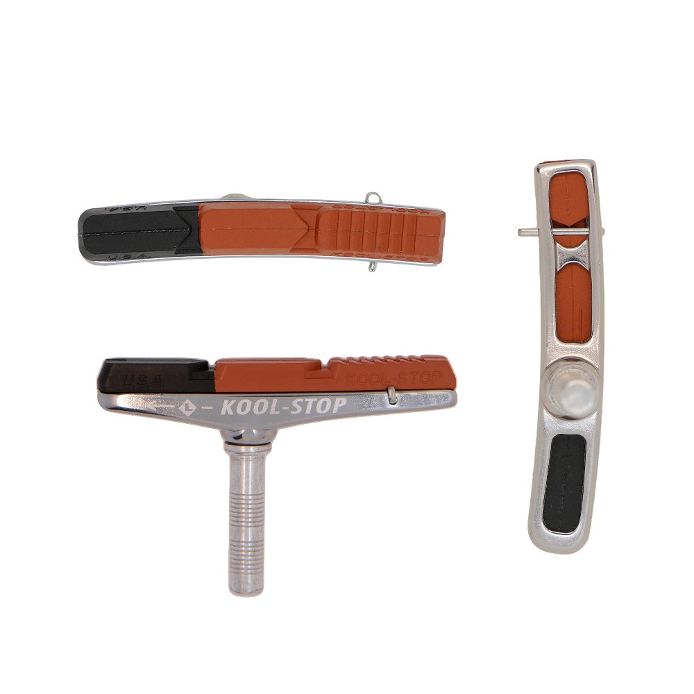 Kool Stop V-type 2 Holder & Pads (Smooth Post)