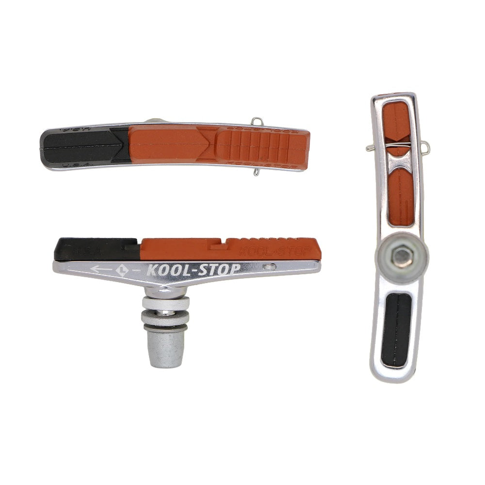 Kool Stop V-type 2 Holder & Pads (Threaded)