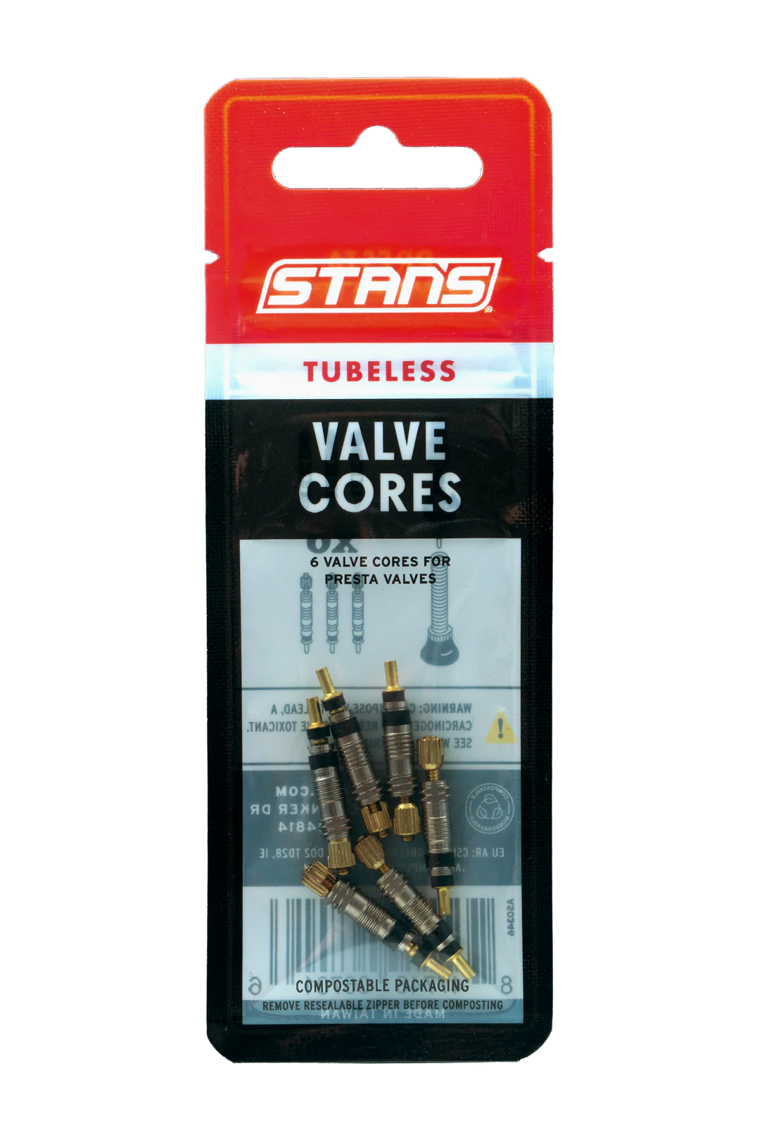 Stans Valve Cores(Pack of 6)