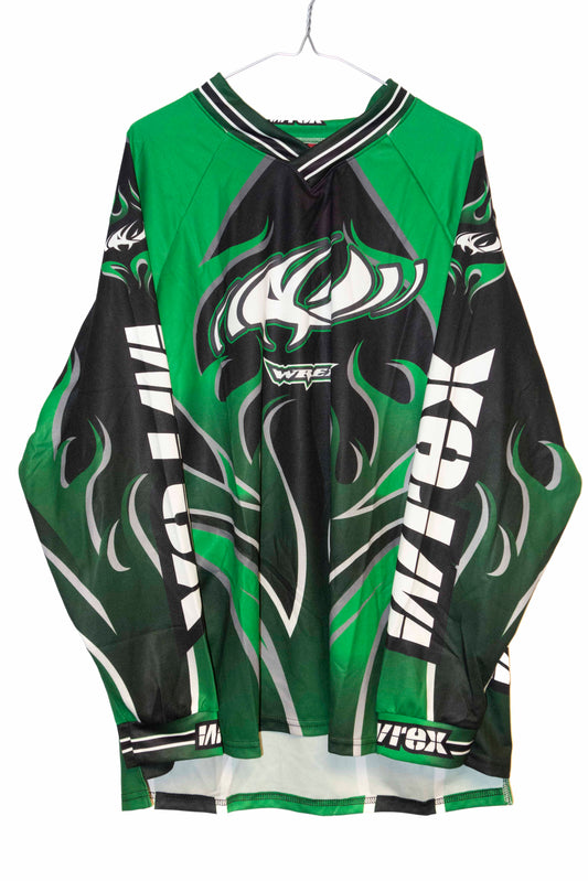 Wrex MX/Downhill Made in Canada Jersey (Green/Black 2)