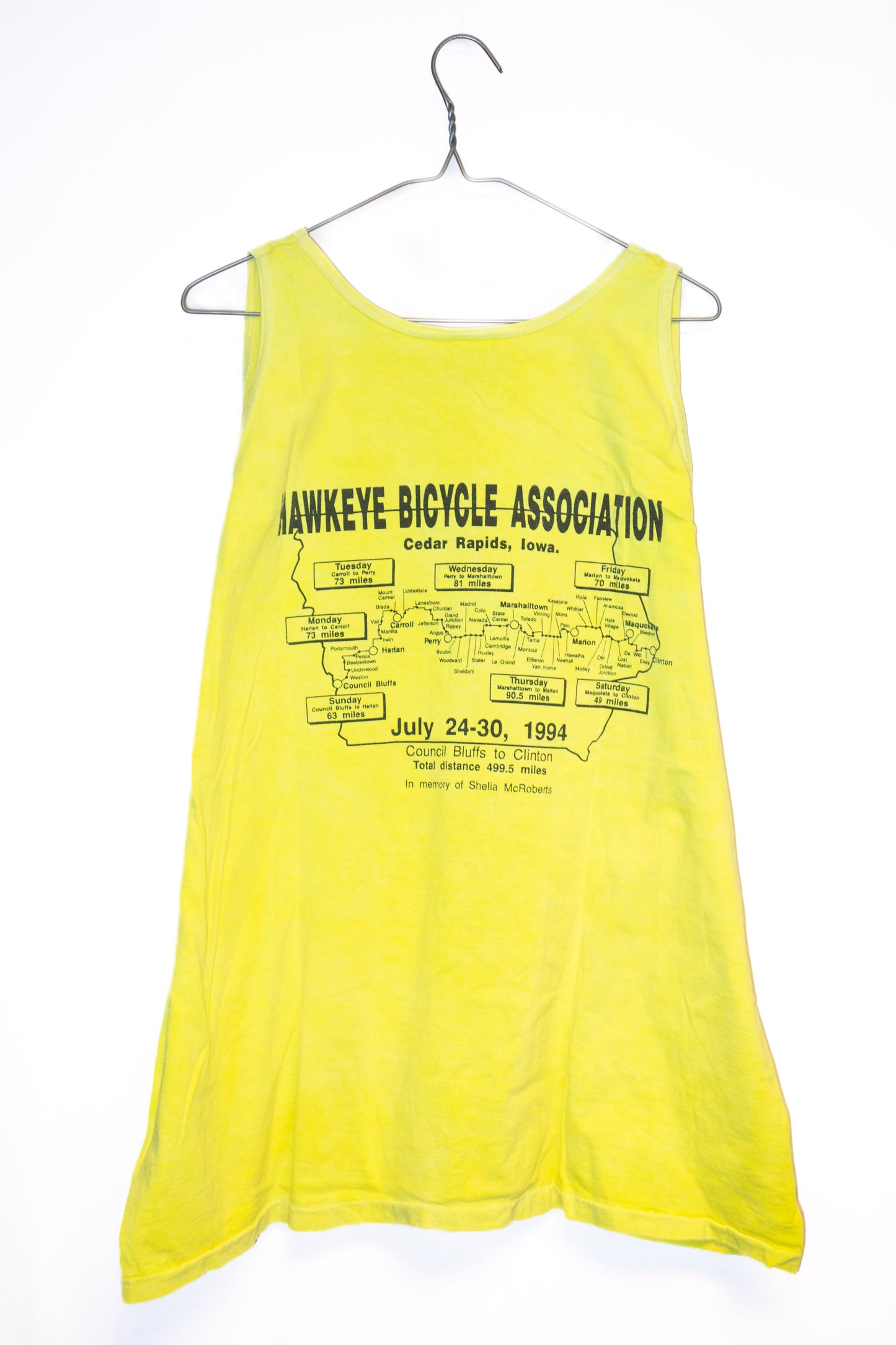 'Cycling Across Iowa' Cycling Tank