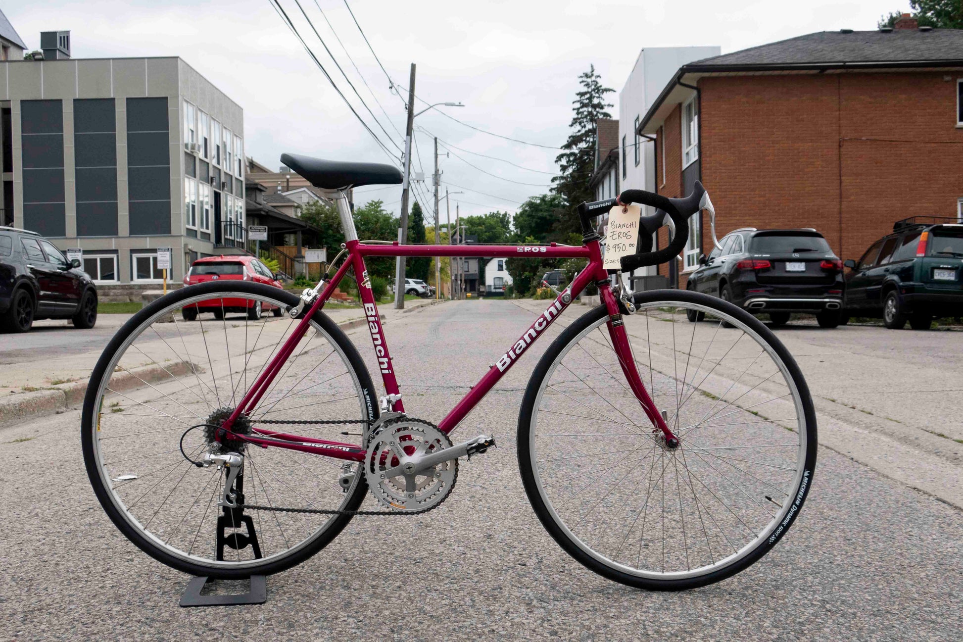 bianchi bicycle red Bianchi Eros Road Bike – Gremlins Bicycle Emporium